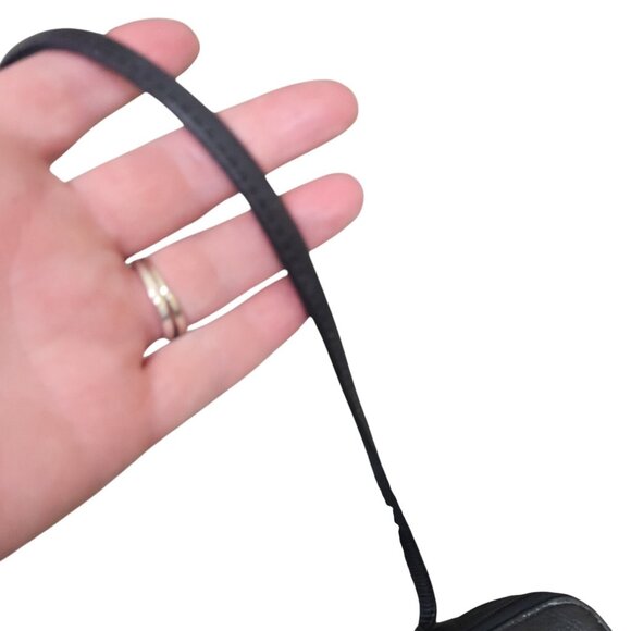 Vintage FOSSIL Black Leather Organizer Crossbody Wallet Multi Pocket Credit Card - Picture 16 of 16